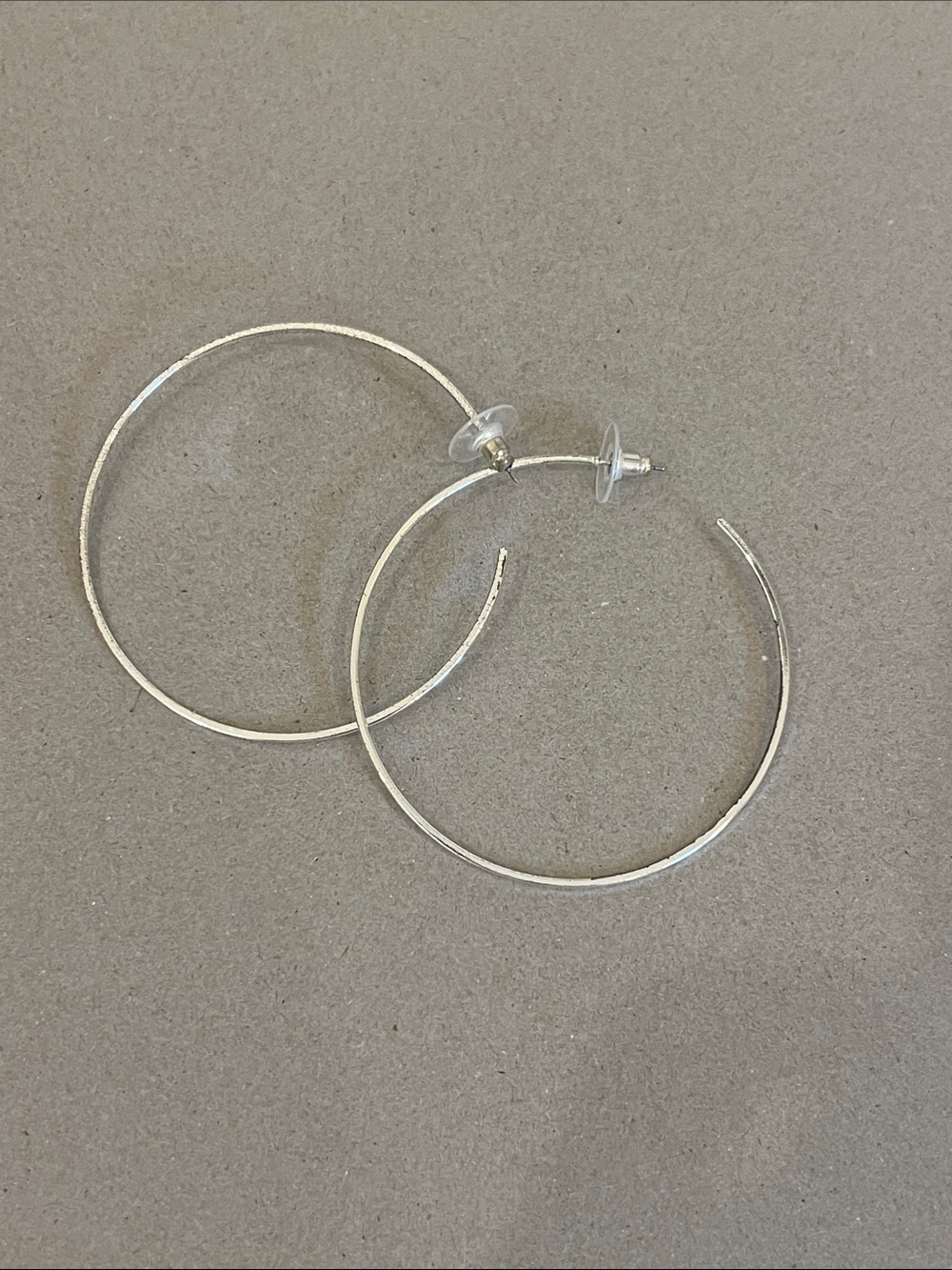 Silver Hoop Earrings for Women - Classic Lightweight Hoops